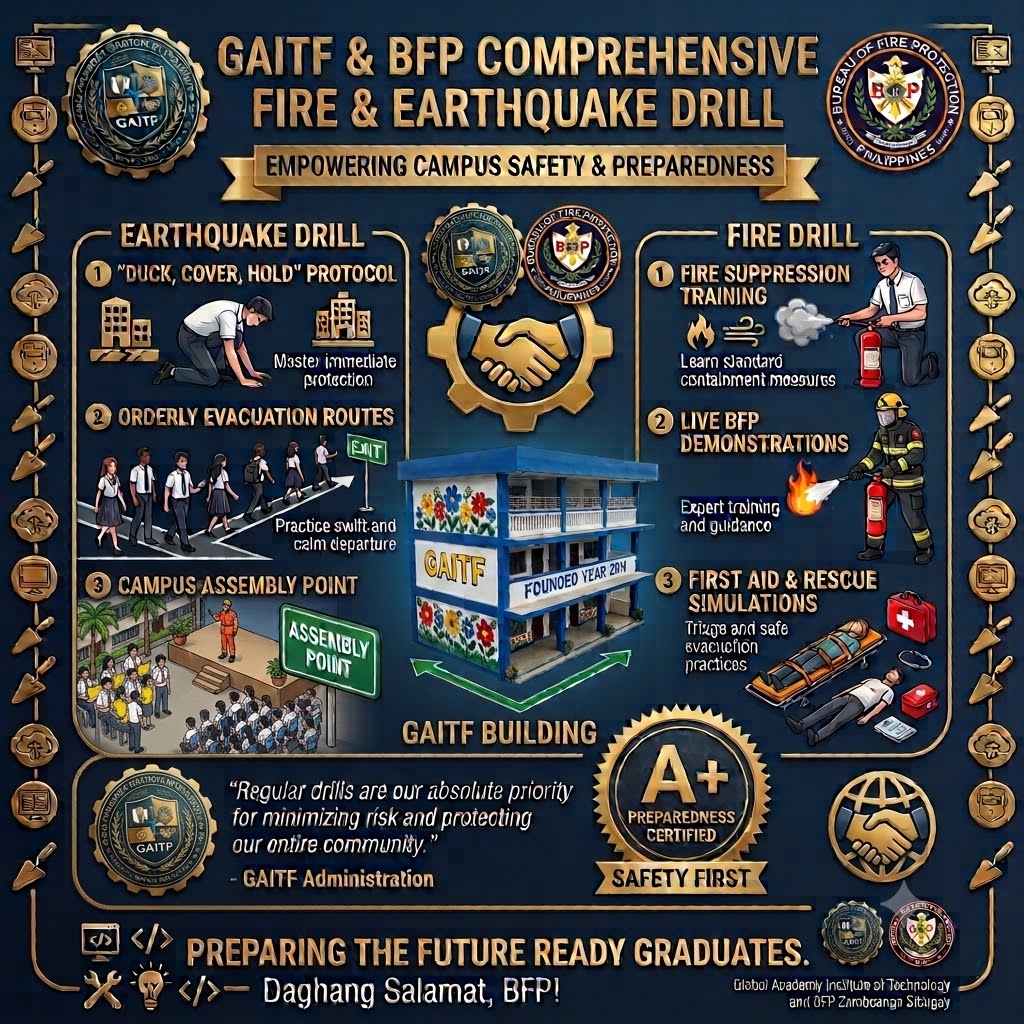 GAITF and BFP Zamboanga Sibugay Partner for Comprehensive Fire and Earthquake Drill